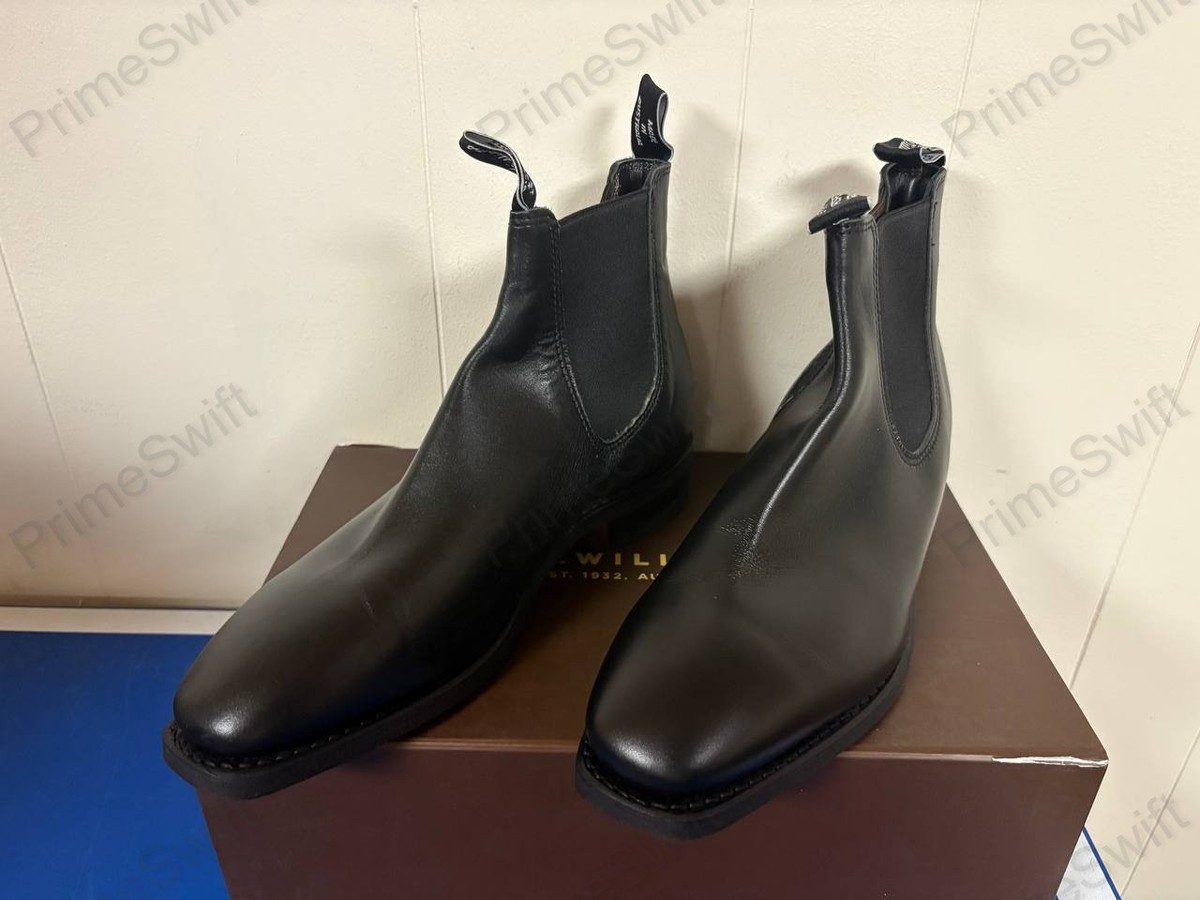 R.M. Williams Black Leather Comfort Craftsman Boots Comfort Craftsman main image 4