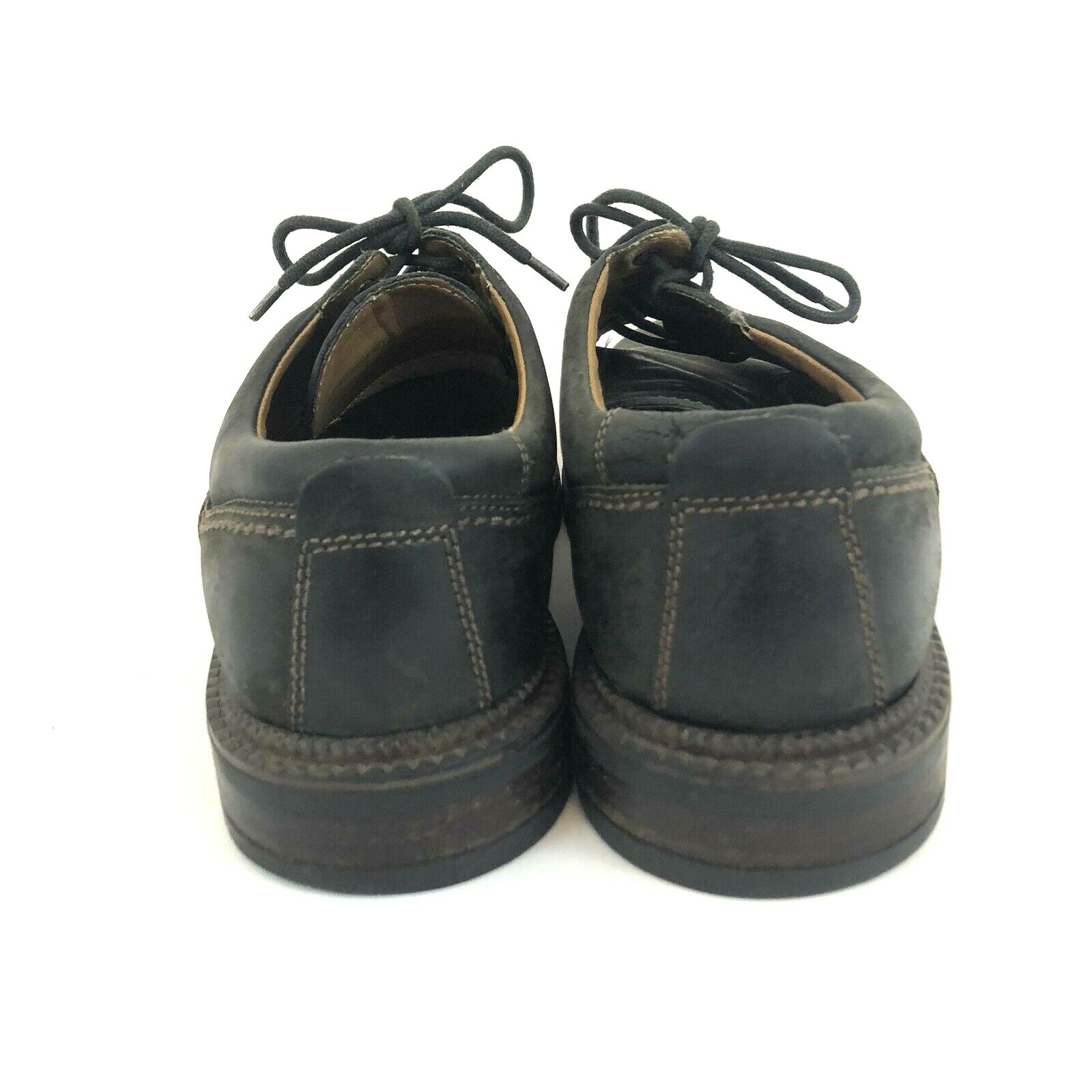 SAOLA Scarpe KLONDIKE ORIGINALI uomo 9 5M pelle nera suola a strappo MADE IN ITALY