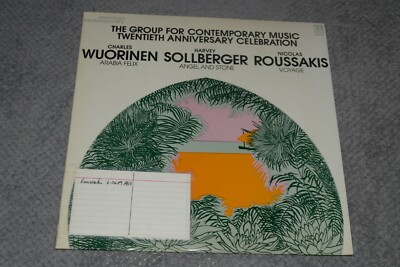 The Group For Contemporary Music Twentieth Anniversary Celebration~Classical