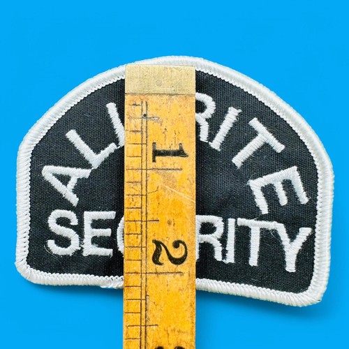 ALL-RITE Security Embroidered Patch - Vintage Design - Picture 2 of 4