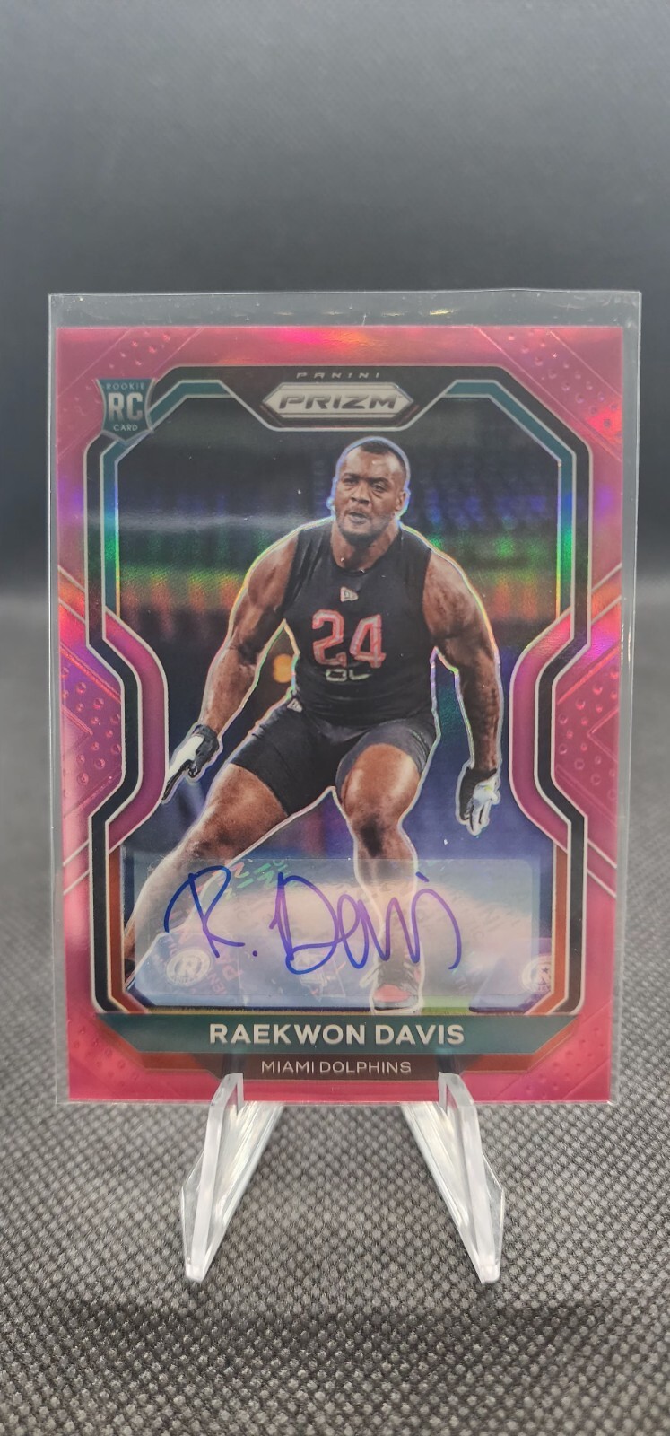 2020 Panini Prizm - Rookie Pink Prizm Autographs #341 Raekwon Davis (AU, RC)