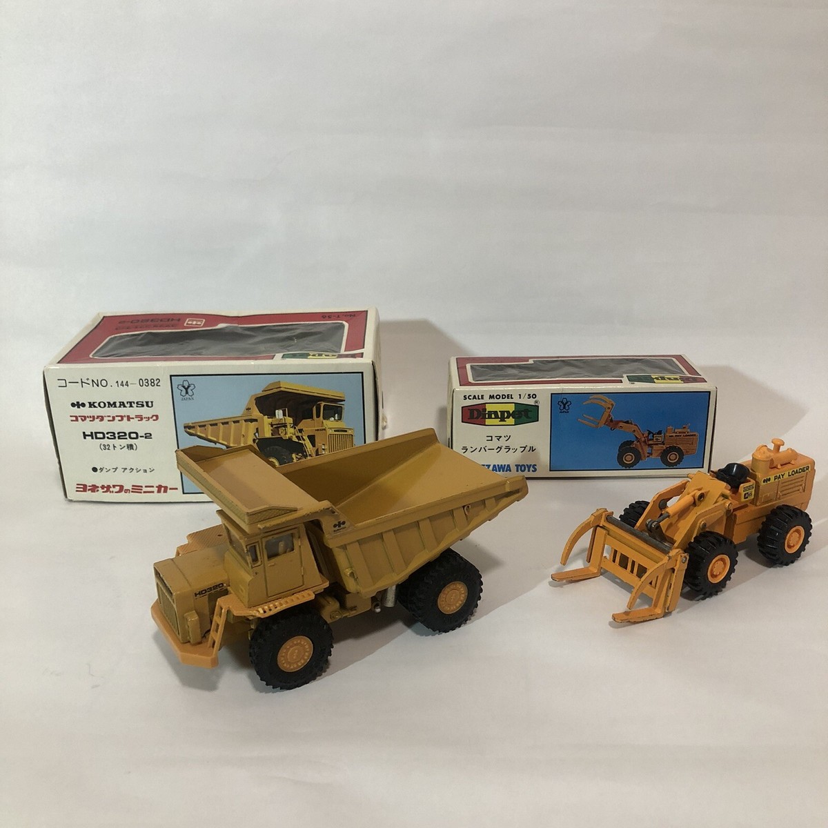 DIAPET KOMATSU HD320-2 ダンプトラック ミニカー YONEZAWA DIAPET 1/60 HD320-2 Komatsu Dump Truck LE Vintage from