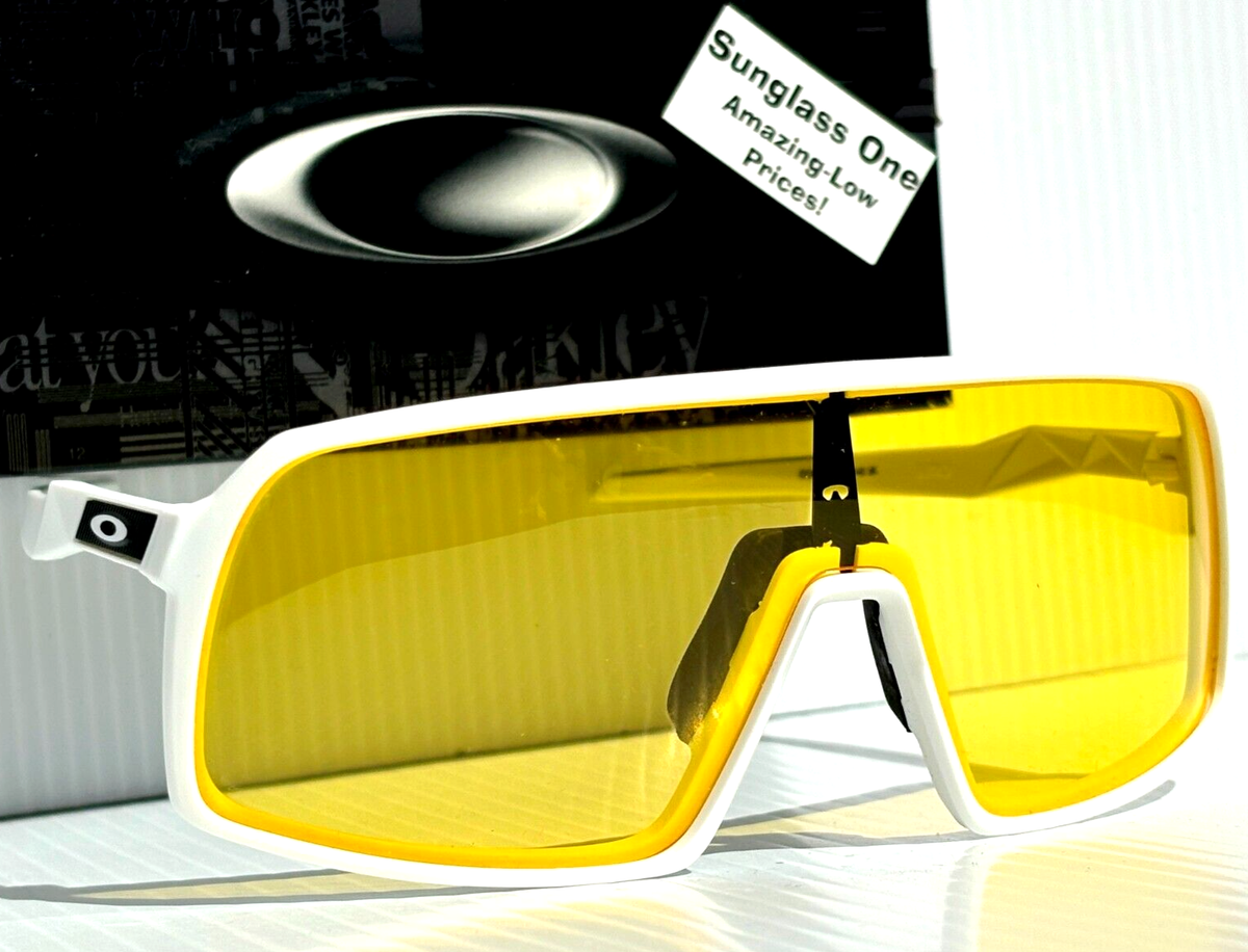 NEW Oakley SUTRO Matte White Galaxy Yellow Amber Lens Sunglass