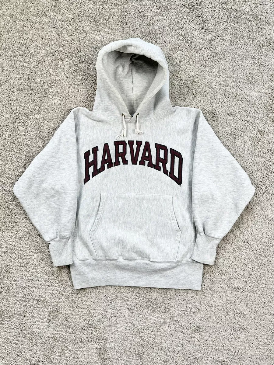 Vintage 90s Champion Reverse Weave Hoodie Harvard Made In USA Size Medium