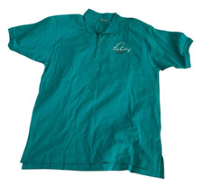 El Cortez Royal Pacific Casino Vintage Polo Shirt 80s NWOT Teal Blue Made in USA
