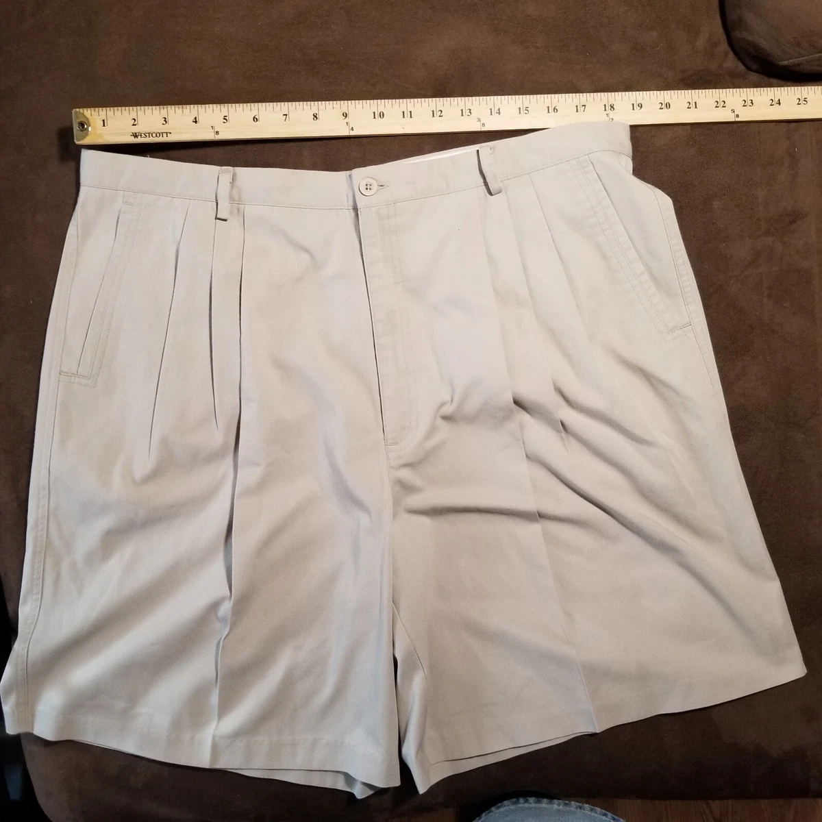 Short De Tennis Vintage Le Coq Sportif Années 90 – Taille 36, Vert, Style Chino (3 Inseam)
