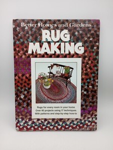 Better Homes Gardens Rug Making Hardcover 40 Projects Patterns DIY 1978 Vintage