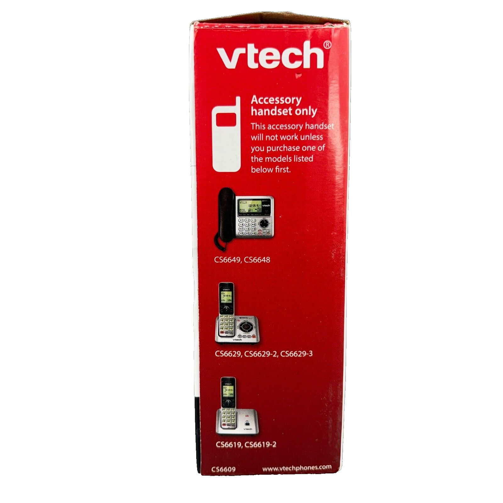 Vtech Accessory Handset with Caller ID/Call Waiting CS6609 735078025609 ...
