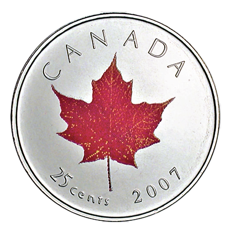 🇨🇦 RARE Canada quarter 25 cents coin, "Oh Canada!", Mint Uncirculated