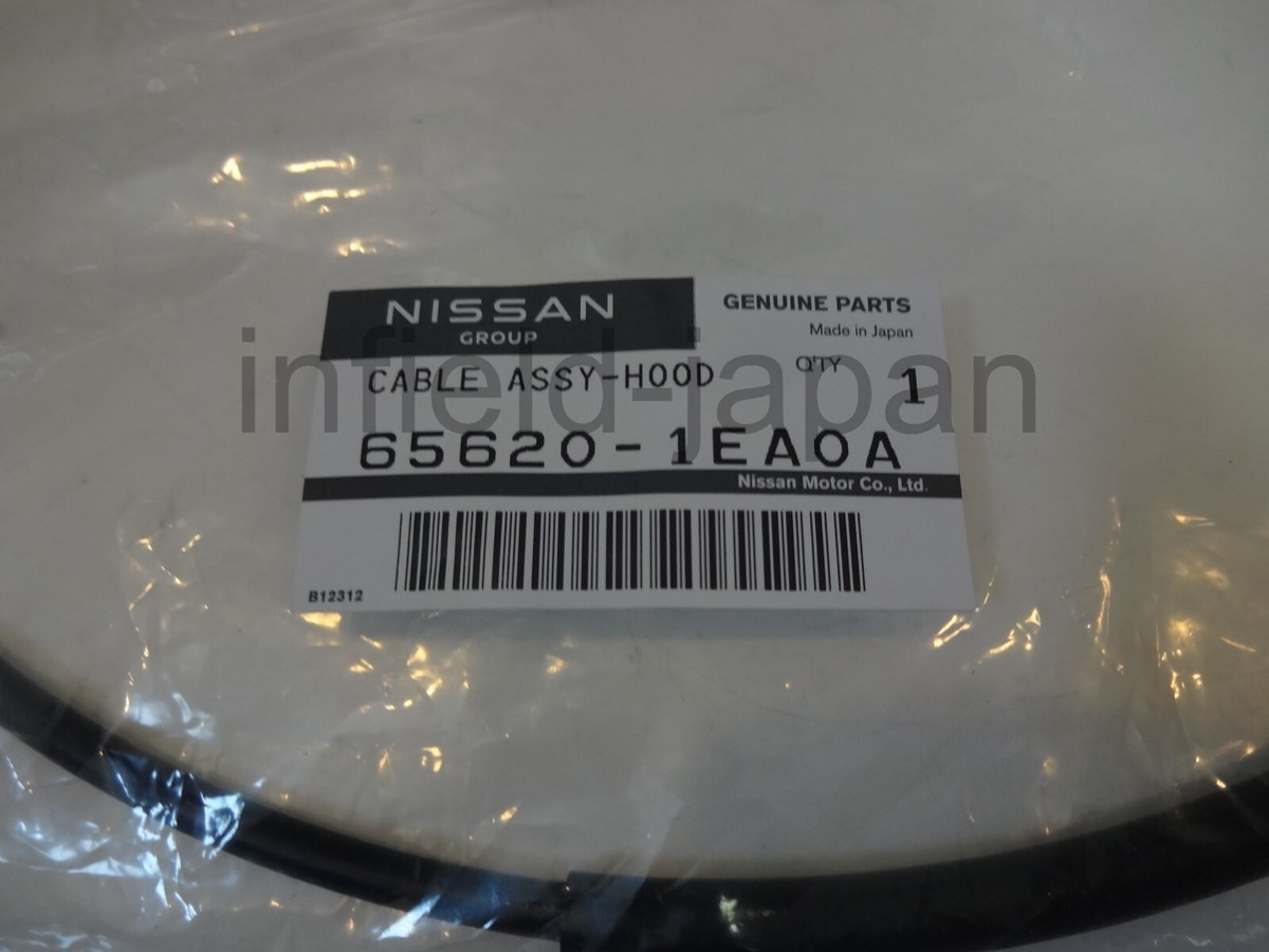 Genuine Nissan Z34 370Z Cable Assy-Hood Lock 65620-1EA0A F/S | eBay