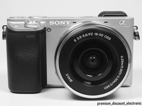 Kit Sony Alpha 6300 + appareil photo 16-50 mm (SELP1650) 24,2 mégapixels argent 2 930 édition "TOP"