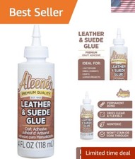 Flexible  Fast-Drying 4oz Leather  Suede Glue - Ideal for Craft Repairs