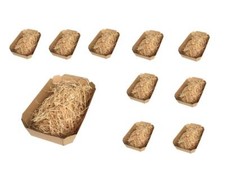 25 cestini di cartone ideali per packaging regalo con 250gr paglia di legno MOD4