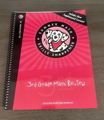 Summer Math Skills Sharpener, 3rd Grade Math Review Book