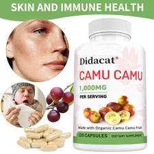 Organic Camu Camu 1000 Mg - Helps Balance Blood Circulation And Skin Health