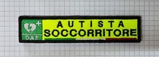 PATCH TOPPA AUTISTA SOCCORRITORE DAE - - - con strappo - - - 12 cm X 2,5 cm