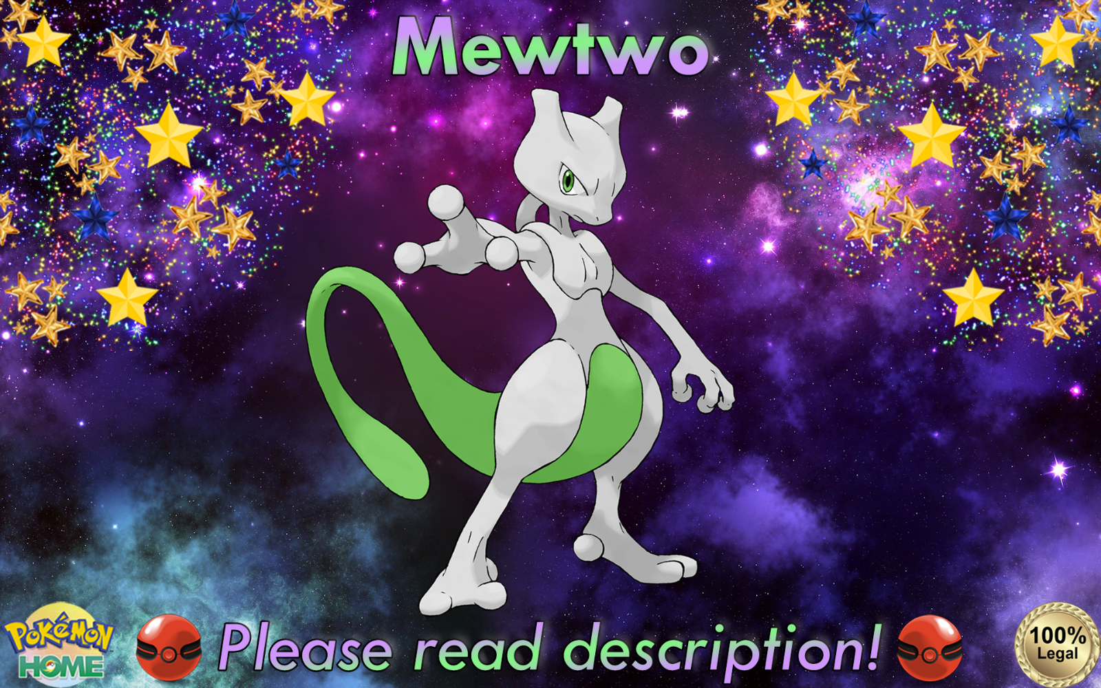 Download Shiny Mewtwo In Pokemon Go Wallpaper