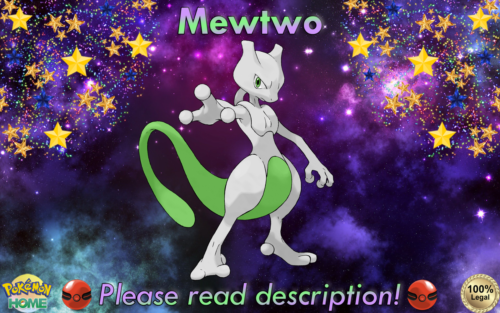  Shiny Mewtwo EVENT 6IV  Pokémon Épée/Bouclier BD/SP S/V HOME (légal) - Photo 1/17