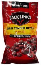 FAMILY SIZE JACK LINKS BEEF TENDER BITES TERIYAKI FLAVOR MEAT SNACK 10 OZ BAG