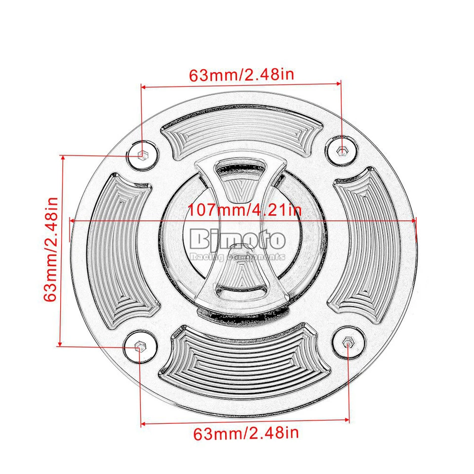 For Suzuki TL1000S TL1000R GS500 All Years GSXR600 Tank Fuel Gas Cap Keyles Foto 3 de 4