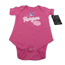 NHL New York Rangers Infant 6/9m Short Sleeve Creeper Bodysuit One Piece Hockey