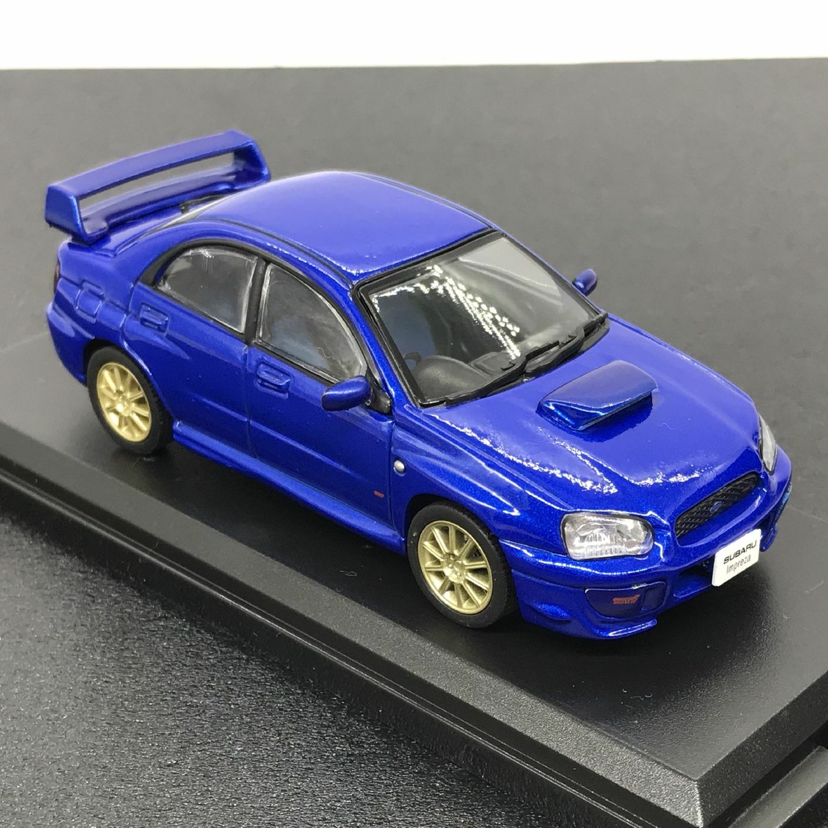 ミニカー 1/43 SUBARU IMPREZA WRX STI R4 ADVAN GRB Mark43 1:43 Subaru Impreza WRX type R STi (GC8) in Sonic
