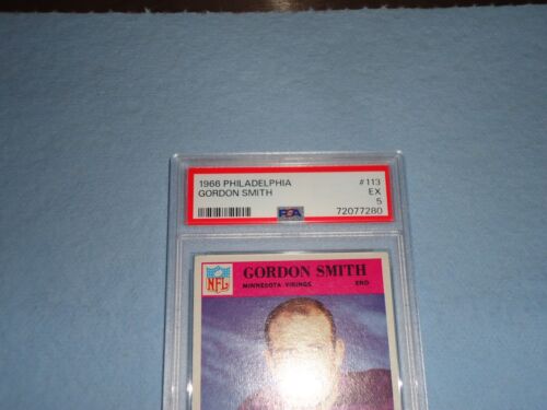 1966 Philadelphia Football Card Gordon Smith # 113 PSA Grade 5 EX 72077280 - Picture 2 of 3