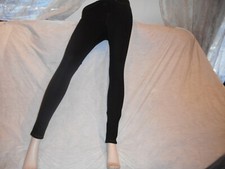 Hue The Original Jeans Solid Color Leggings Black Small