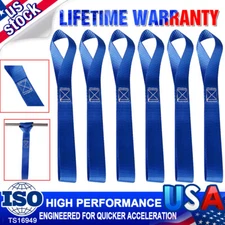 6-Pack Soft Loop Tie Down Pull Grab Straps 2 TONS Heavy Duty For Motorcycle ATV