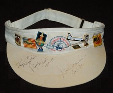 VINTAGE Set of 9 Pins On NASA Hat Autographed by STS-49 Crew! 1991 RARE FIND!