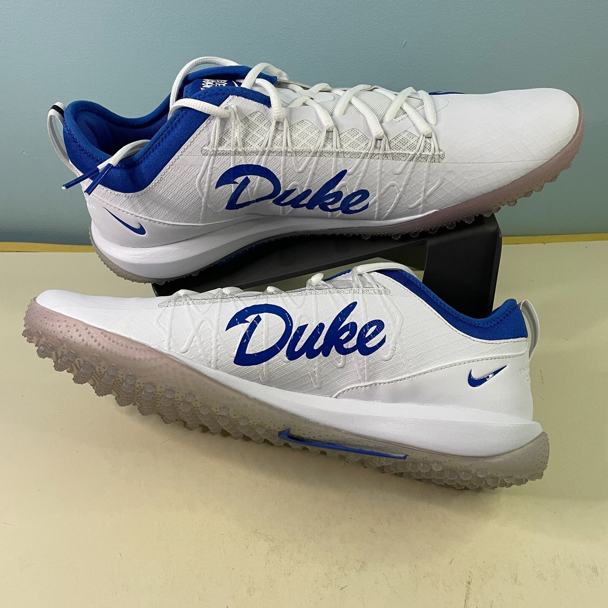 Nike BV0863-111 Alpha Huarache 7 Pro Turf Lacrosse Men's 14 Duke