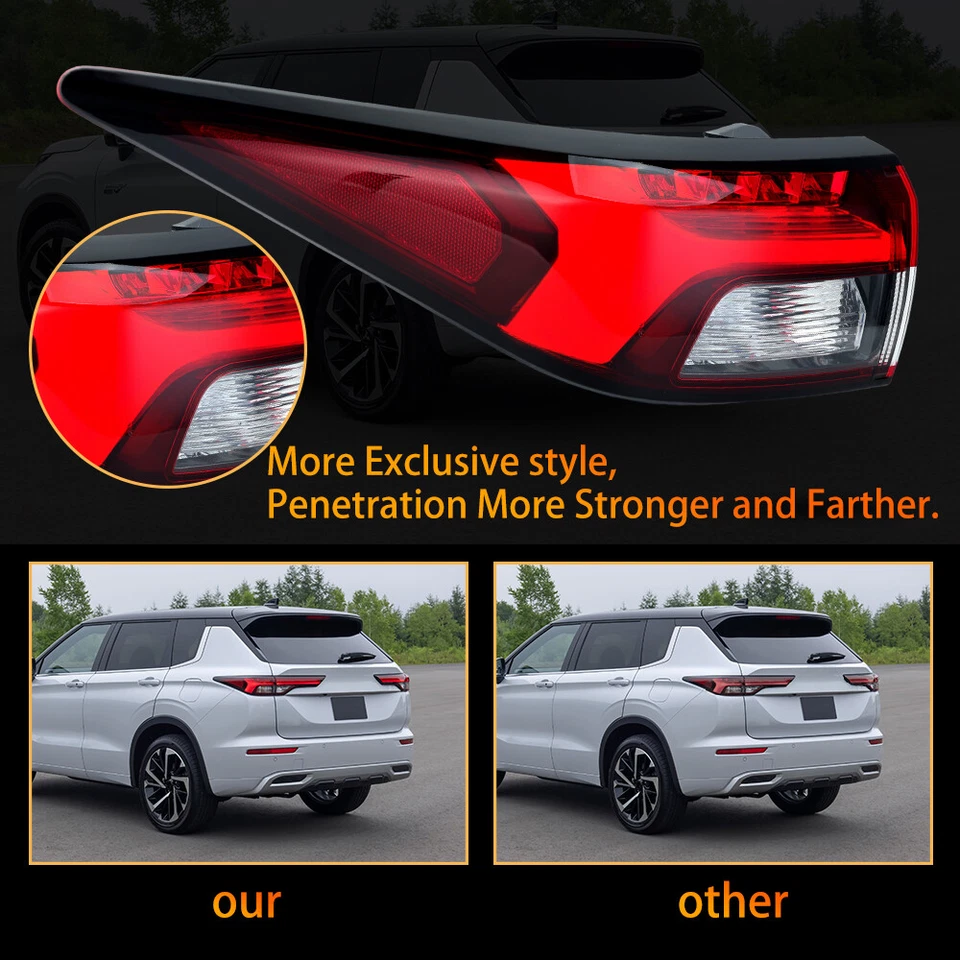 Luz trasera de freno trasera izquierda para Mitsubishi Outlander PHEV 2022-2024 Foto 4 de 4