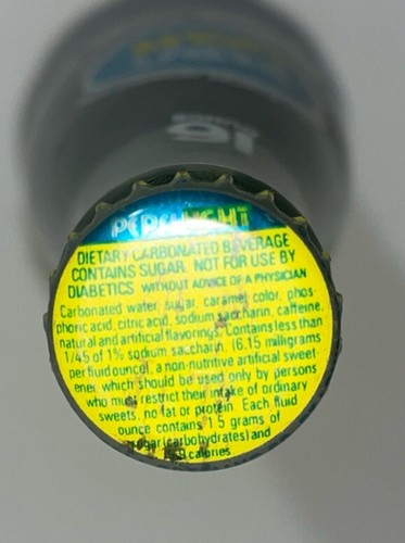 Vintage 70s Pepsi Light Cola & Lemon Diet Soda 16 oz Bottle FULL - Picture 4 of 5