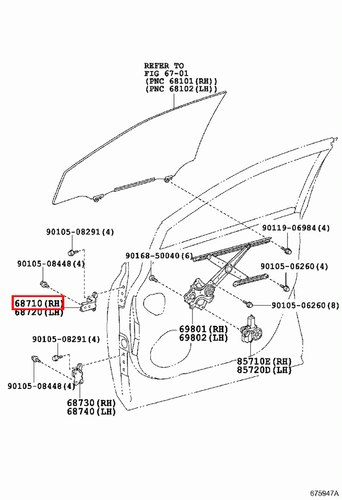 Genuine Hilux TGN36 TGN26 KUN36 KUN35 KUN26 Upper RH Right Front Door Hinge - Picture 16 of 20