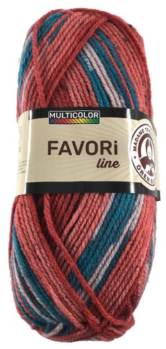 Clearance Aran Rainbow/Multicoloured/Marble Batik Favori Line 100g Ball - Picture 13 of 17