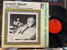 ERNEST BLOCH Suite Symphonique / Symphony For Trombone And Orchestra" LP NM/EX