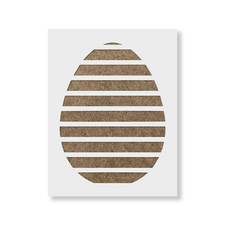 Easter Egg Stripes Stencil - Durable  Reusable Mylar Stencils