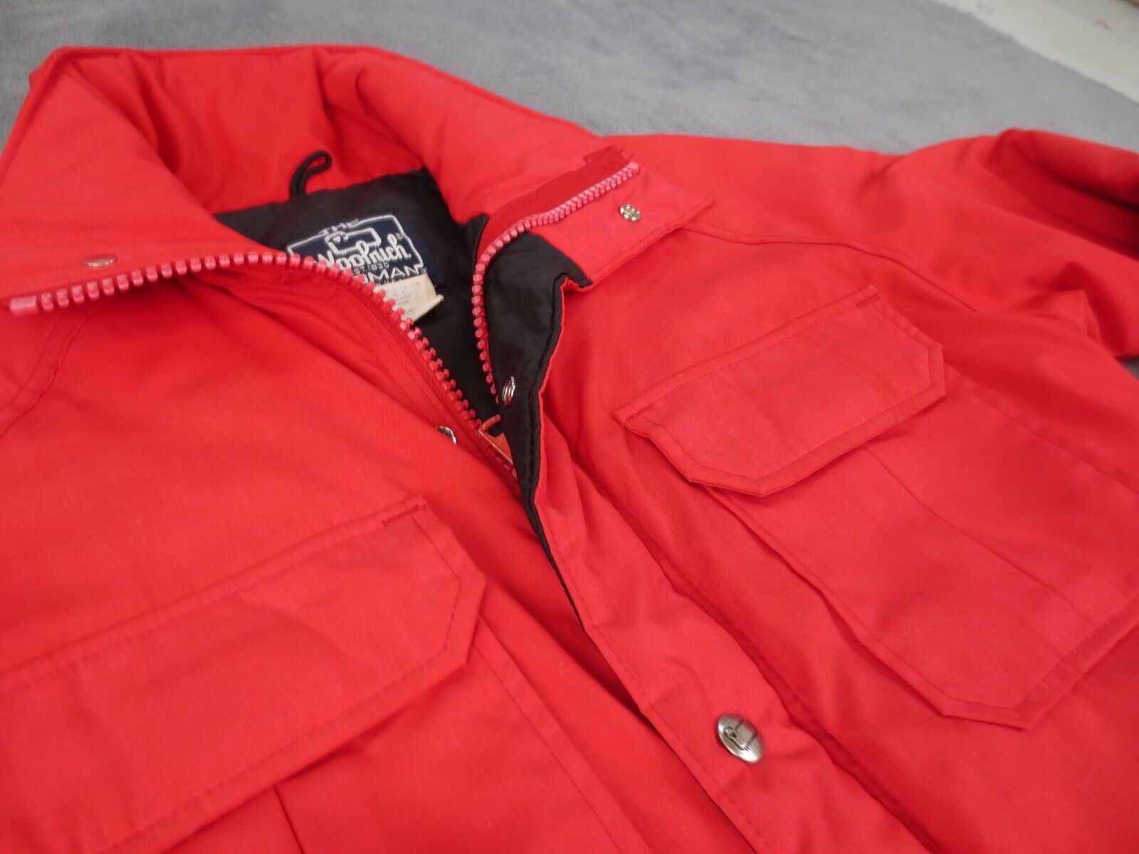 Vintage Woolrich Jacket Women Medium Red Insulate… - image 4