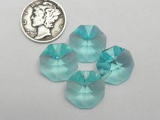 Antique Green 14mm RARE Swarovski Art 8115 Prism Pendants
