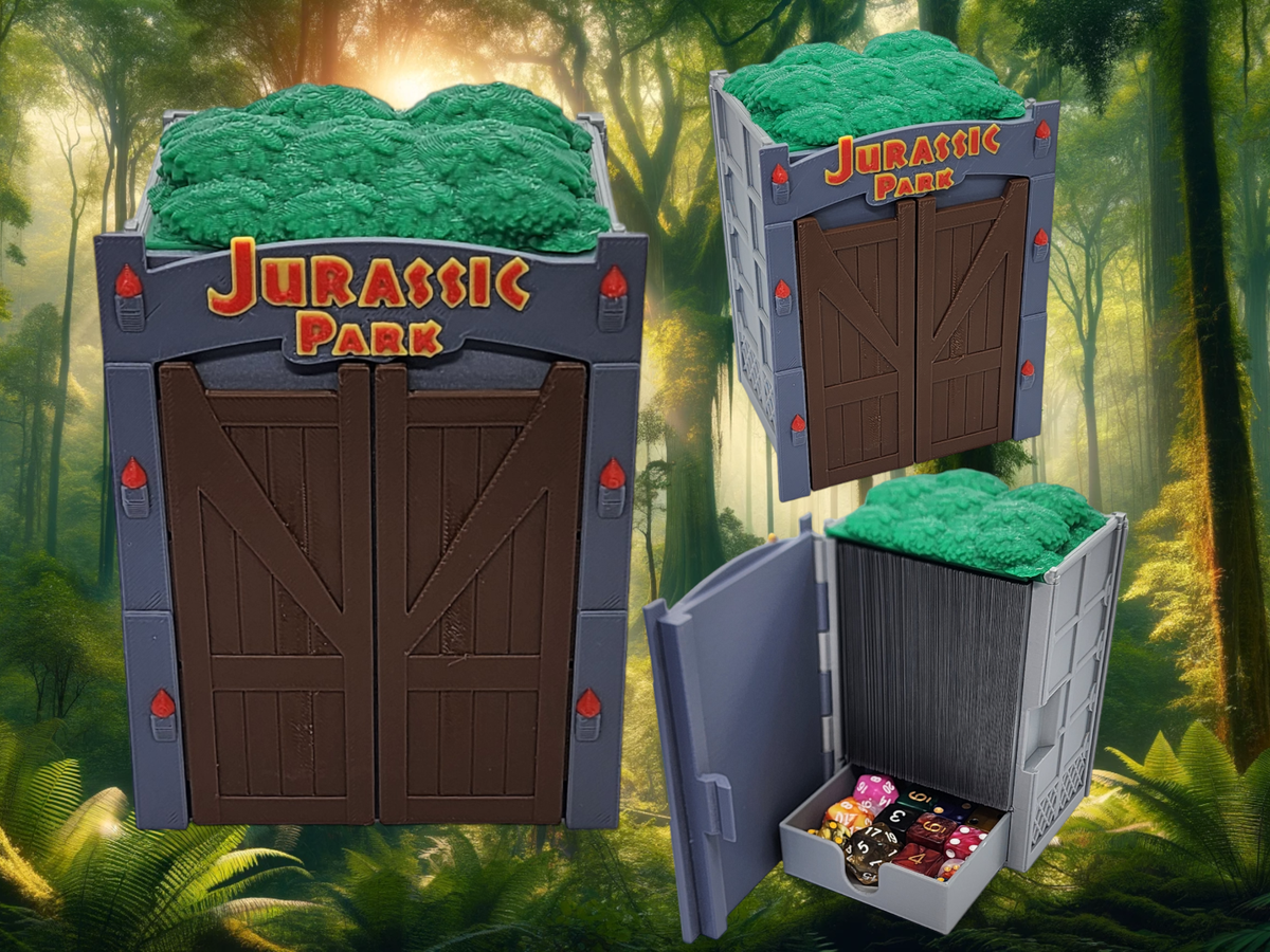 MTG Jurassic Park Deck box for EDH | Dinosaur | Commander | Magic the Gathering MTG Jurassic Park Deck box for EDH | Dinosaur | Commander | Magic the Gathering