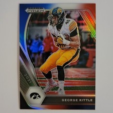 2021 Panini Prizm Draft Picks Football George Kittle Red White Blue Prizm #50