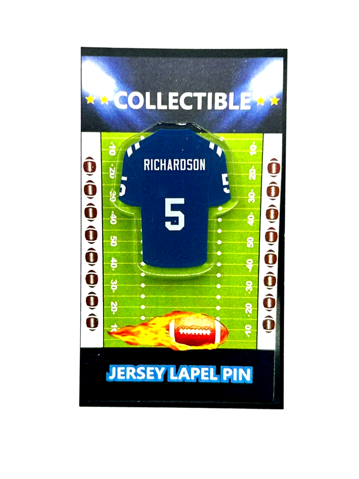 Indianapolis Colts Anthony Richardson Classic Jersey Lapel Pin Collectible