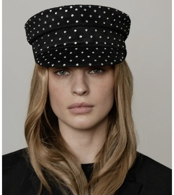 Ruslan Baginskiy Crystal-embellished Baker Boy Cap authentic  display picture 1