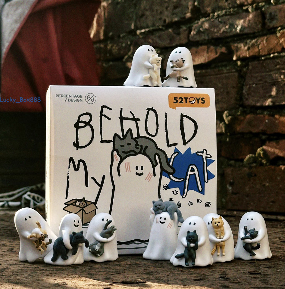 52TOYS Ghody Behold My Cat Series Blind Box Confirmed Figure Doll Gift Ghost HOT