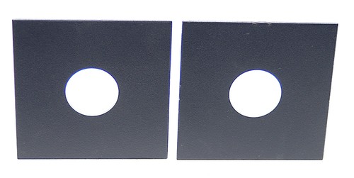 Calumet 4x4 Square Corner Metal Lens Boards, Fit Many Others, Copal 1, EXC++