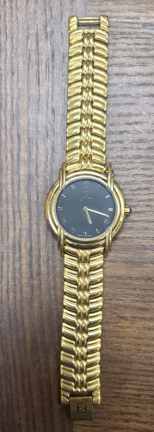Vintage Fendi 300G 38mm 18K GP Quartz Wristwatch 012-… - Gem