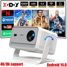 XGODY 8K 4K FHD Android 14.0 Smart Projector WiFi BT5.4 Autofocus Home Theater