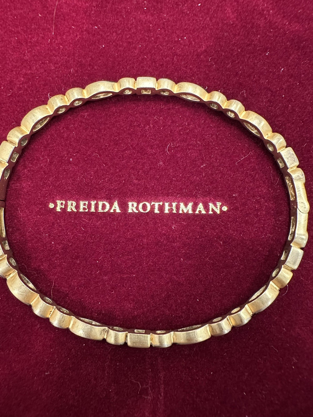 Freida Rothman mixed shape hinged bangle bracelet… - image 3