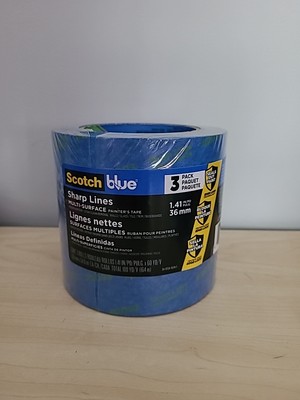 ScotchBlue Sharp Lines 2093 Multi-Surface Painter's Tape 3-Pack: 1.41 in. x 60 y