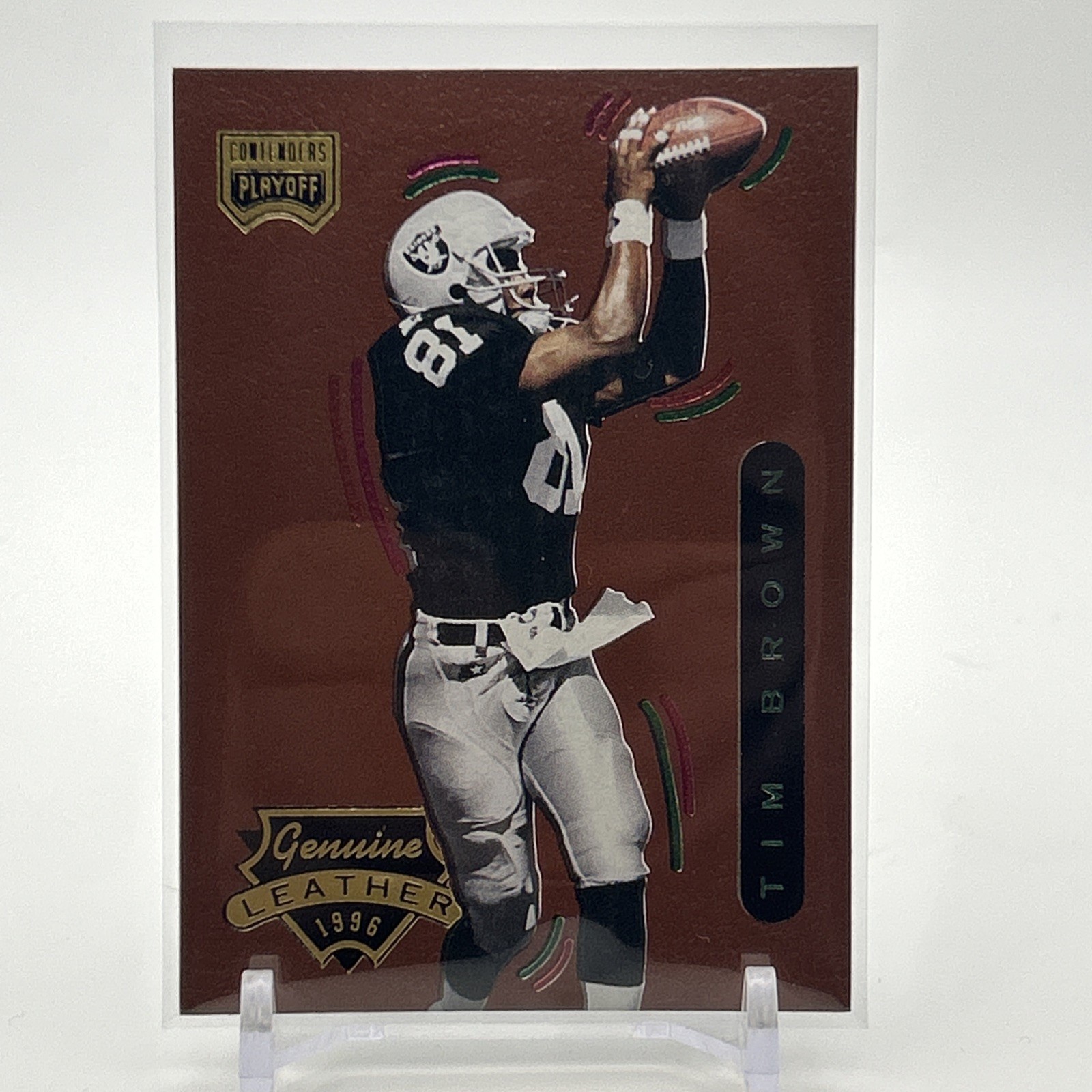 1996 Playoff Contenders Leather - Tim Brown #54